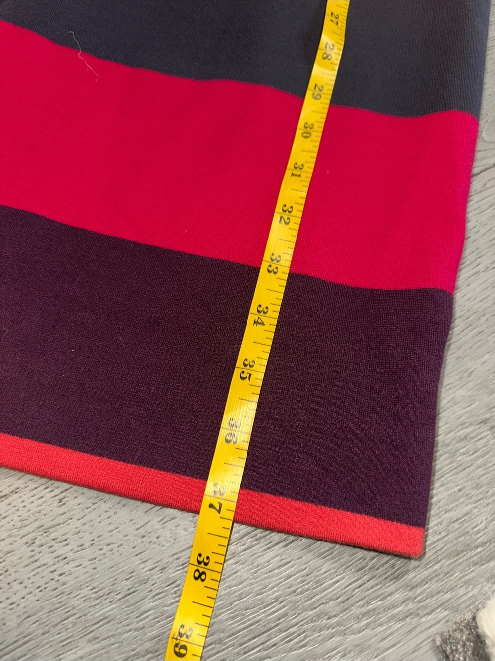 Calvin Klein Striped Sleeveless Midi Dress in Pink, Coral & Navy size 8 - Picture 6 of 8